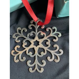 Tiffany Sterling Silver Christmas Ornament‎ Snowflake